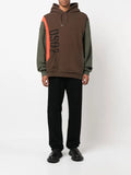 DSQUARED2 colour-blocked logo-print hoodie