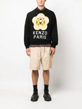Kenzo logo-patch wool-cotton jumper
