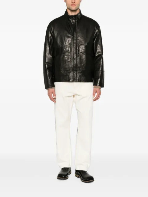 SERGIO MORETTI FIRENZE high-neck panelled jacket
