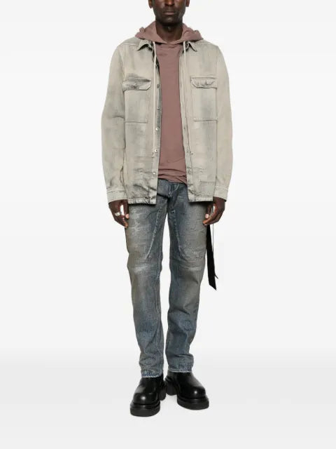 Rick Owens DRKSHDW long-sleeve buttoned overshirt