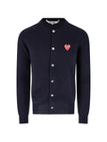 Comme Des Garçons Play Heart patch wool cardigan