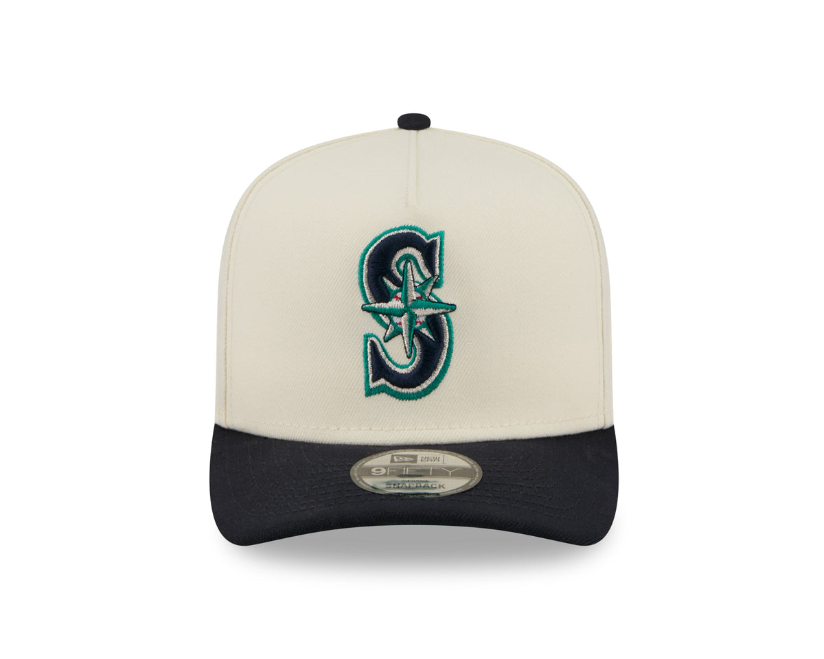 New Era 950 A Frame Seattle Mariners Rear Graphic Snapback Hat