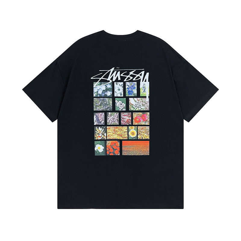 Stussy Dice 8 Ball Logo Print Oversized Tee Multi‑Style