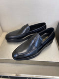 Prada Black Leather Loafers